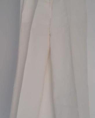 Pantaloni in lino bianchi di Massimo Rebecchi