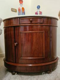 mobiletto porta alcolici con piano in marmo