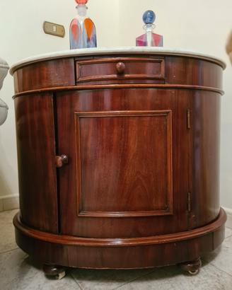 mobiletto porta alcolici con piano in marmo