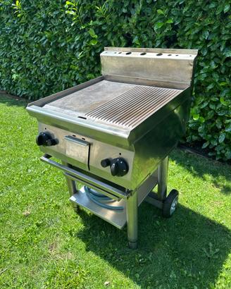 PIASTRA FRY TOP PROFESS. IN ACCIAIO INOX USATO