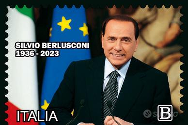 Francobollo commemorativo Silvio Berlusconi 2024