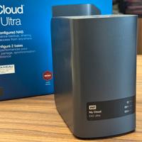 NAS WD MyCloud EX2 Ultra COME NUOVO con 4TB RED