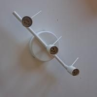 plafoniera 3 faretti regolabile