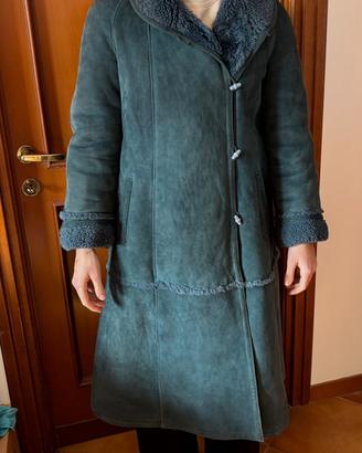 Cappotto Vera pelle di  montone blu