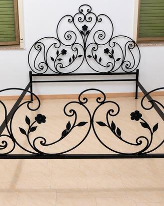 Testiera letto ferro battuto