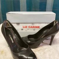 Décolleté Liz Carine in pelle lucida nere tg.40