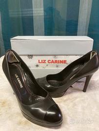 Décolleté Liz Carine in pelle lucida nere tg.40