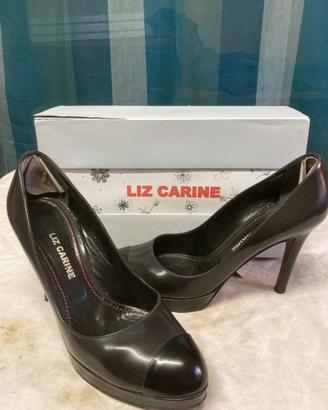 Décolleté Liz Carine in pelle lucida nere tg.40