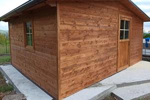casetta in legno prefabbricata