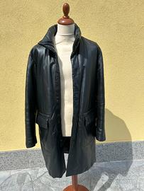 Cappotto lungo in pelle Conbipel vintage anni 90
