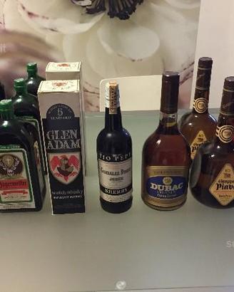 Stock di 14 bottiglie introvabili '70-80