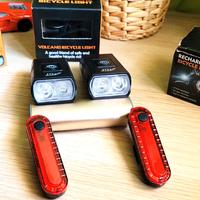 Doppio Set 4x Bike Lights, 2 anteriori + 2 posteri