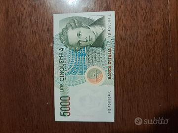 5000 lire di V. BELLINI (FDS) del 1985