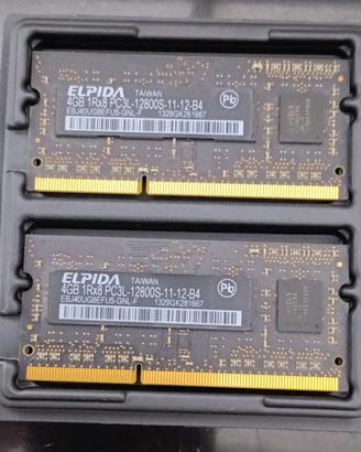 RAM x iMAC 8gb 2x4GB Laptop Ram Elpida PC3L-12800S
