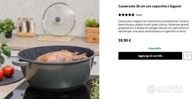 Casseruola 36cm con coperchio "I Giganti" KASANOVA