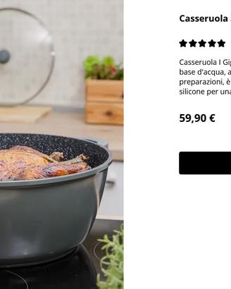 Casseruola 36cm con coperchio "I Giganti" KASANOVA