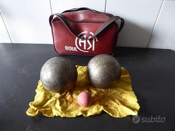 Coppia di bocce da gioco vintage CAST