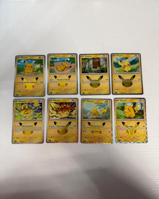 Lotto 8 Pikachu Pokémon 30th Celebration