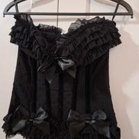  corpetto nero con ferretti laterali
