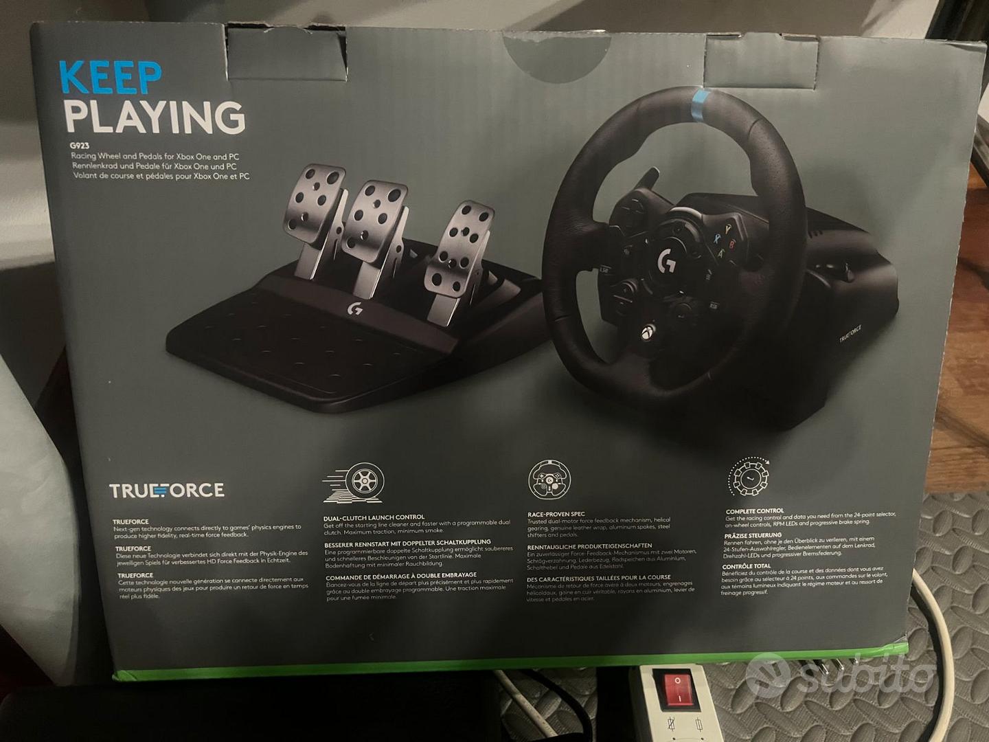 Logitech G923 TrueForce XB1 Volante da Corsa e Pedali e