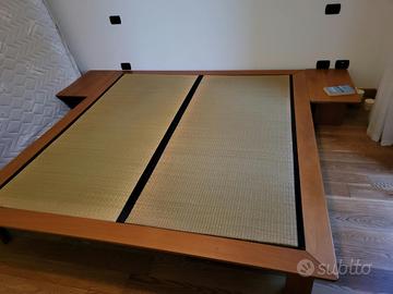 Letto matrimoniale con tatami, stile giapponese