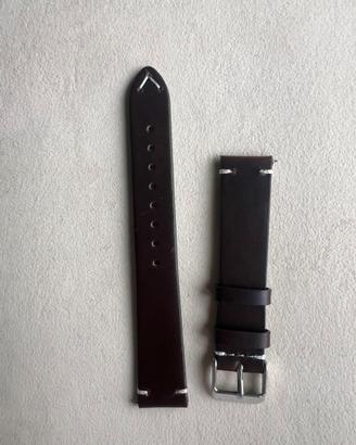 Cinturino orologio stile vintage 18mm marrone