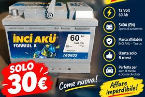 batteria 12v 60ah 540A