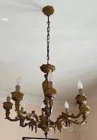 Lampadario vecchio stile 8 luci