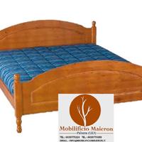 Mobili Rustici In Legno: Letto Matrimoniale 0292