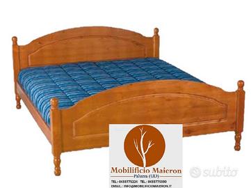 Mobili Rustici In Legno: Letto Matrimoniale 0292