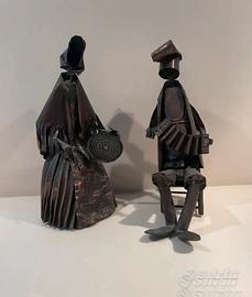 Sculture  sarde vintage in metallo