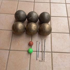 Set bocce in metallo