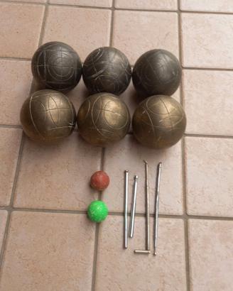 Set bocce in metallo