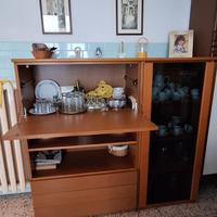 madia da cucina vetrinetta