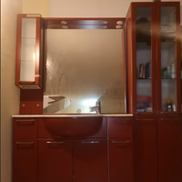 Mobile bagno con top in marmo + colonnina