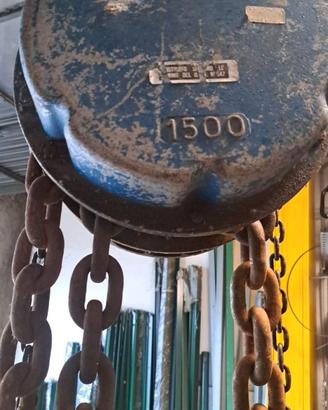 PARANCO A CATENA PORTATA 1500 kg