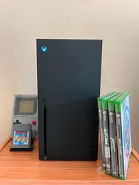 Xbox series X con giochi