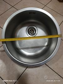 lavandino acciaio diametro 40