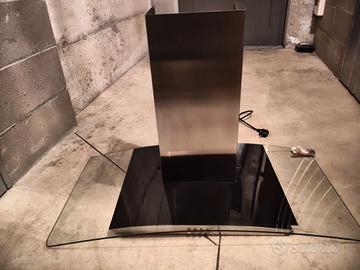 Cappa di aspirazione per cucina in vetro temperato