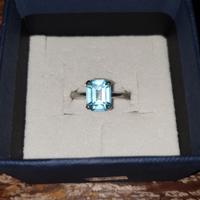 anello donna gioiello argento 925 con topazio