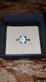 anello donna gioiello argento 925 con topazio