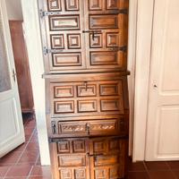 Credenza con scrittoio in legno