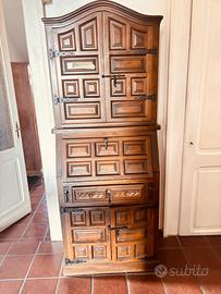 Credenza con scrittoio in legno