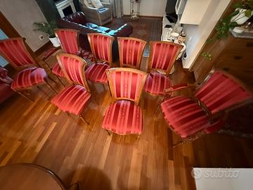 Sedie soggiorno in legno massello
