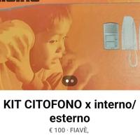 CITOFONO ESTERNO /INTERNO NUOVO 