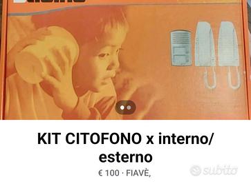 CITOFONO ESTERNO /INTERNO NUOVO 