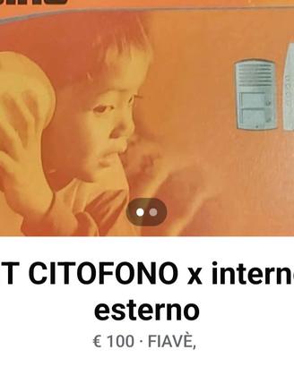 CITOFONO ESTERNO /INTERNO NUOVO 