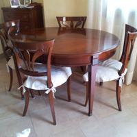 Tavolo Ovale in noce massello