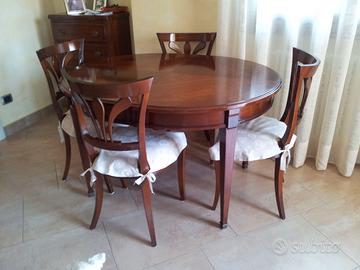 Tavolo Ovale in noce massello