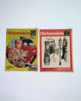 Due riviste d'epoca della serie L'Automobile degli